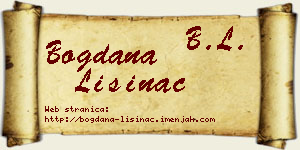 Bogdana Lisinac vizit kartica